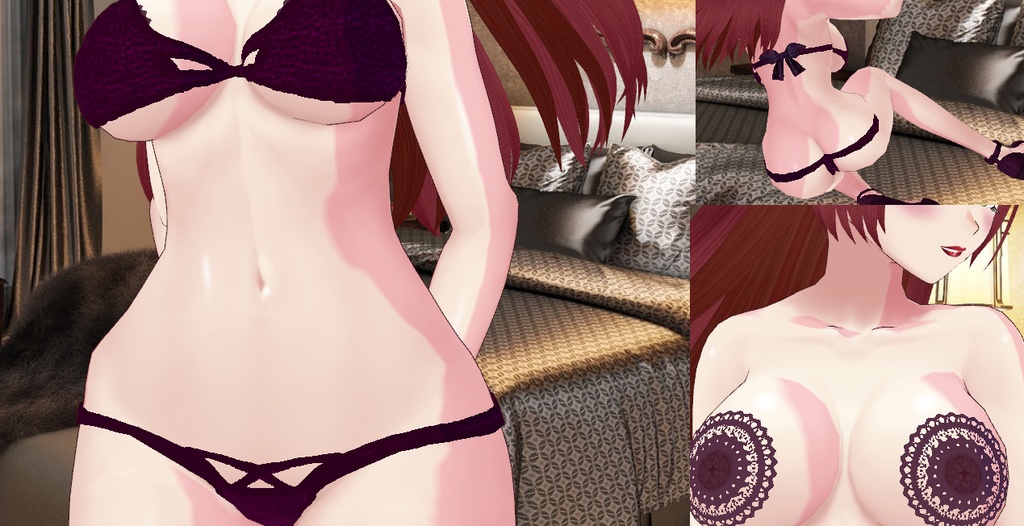Sultry VRoid Lingerie Deluxe Set