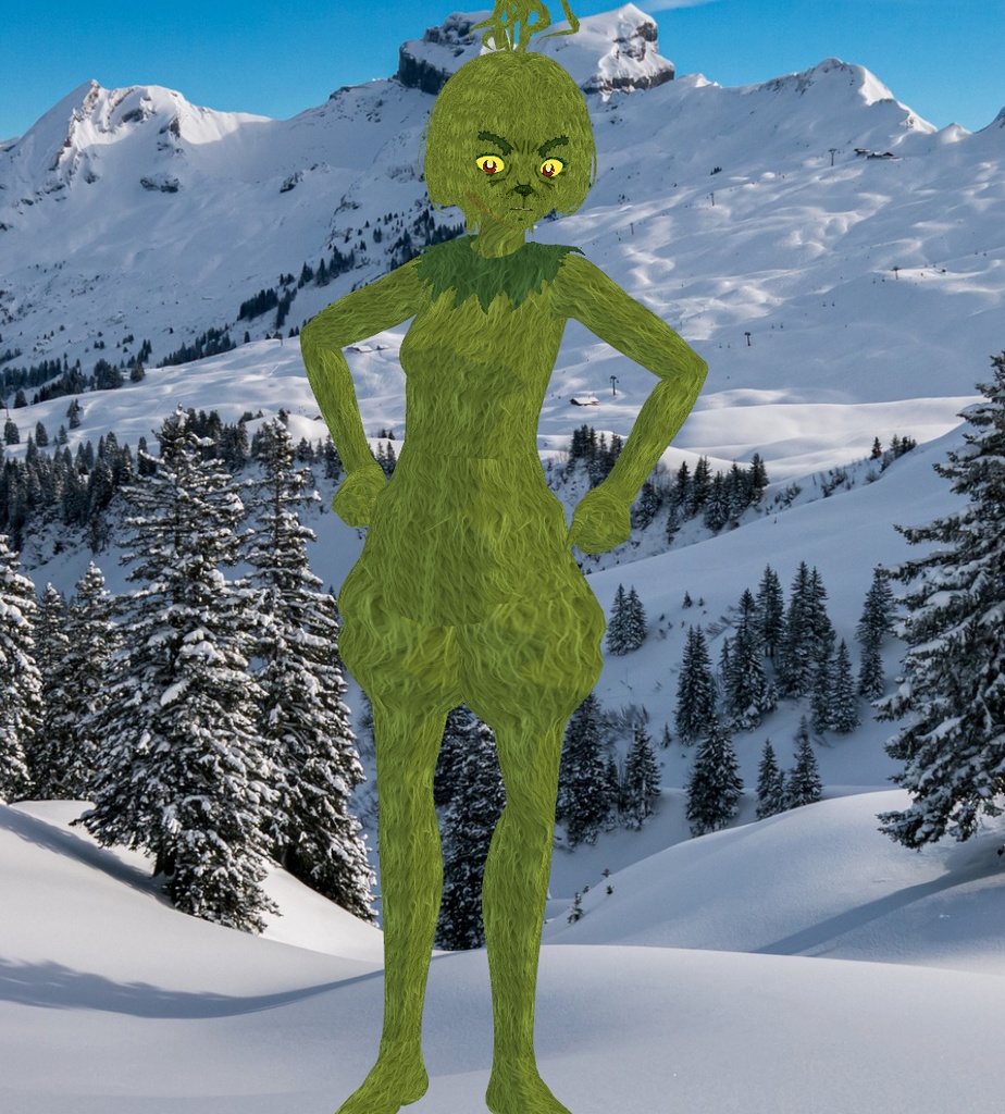 Stinky Gronchy Christmas Monster Cosplay Kit for VRoid Studio