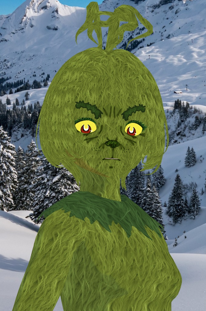 Stinky Gronchy Christmas Monster Cosplay Kit for VRoid Studio