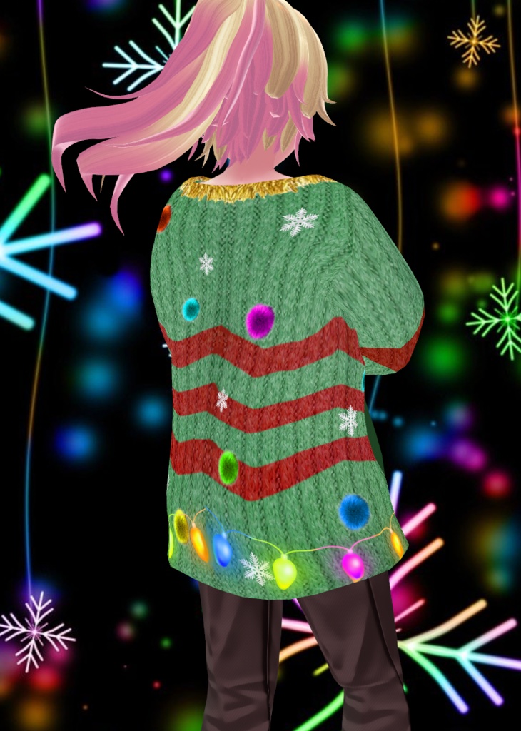 Ugly Reindeer Holiday Sweater for VRoid