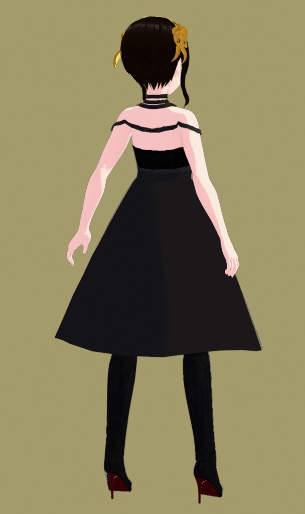 Yor Forger Thorn Princess Dress and Boots Cosplay for Vroid