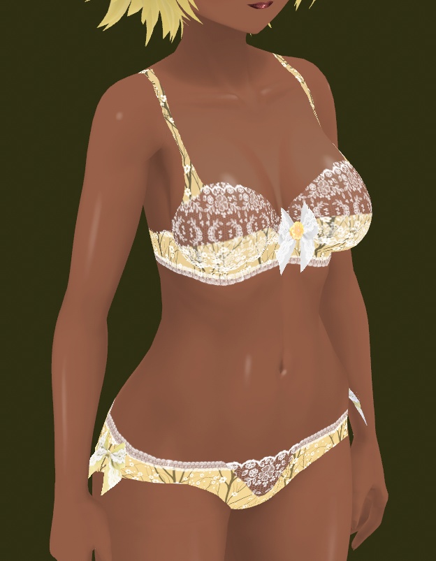 Floral Lace Underwear Set for VRoid Studio