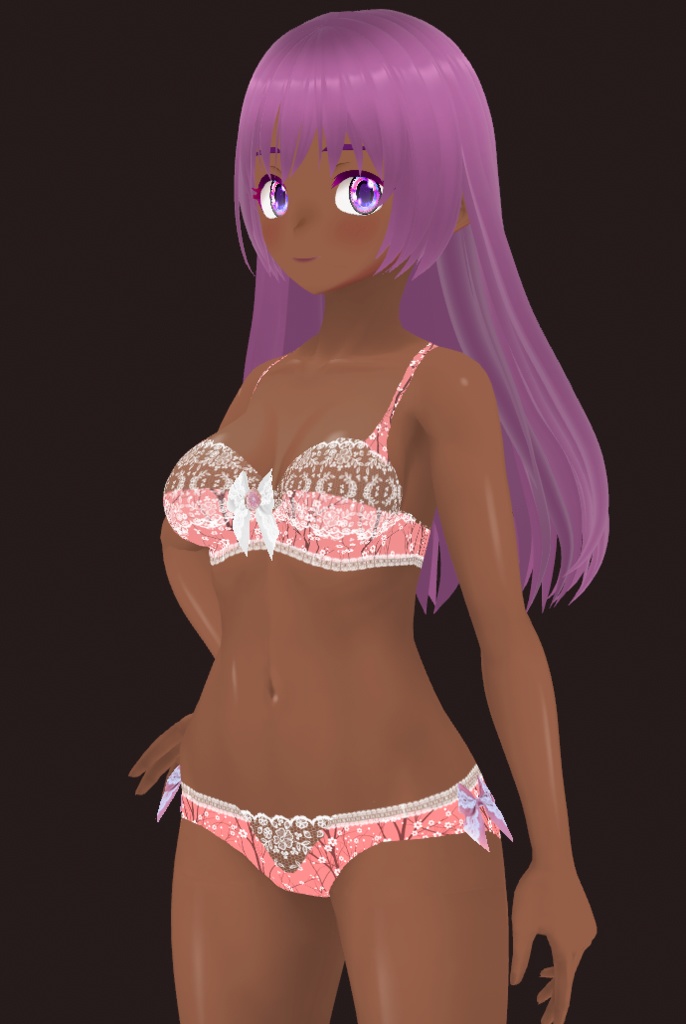 Floral Lace Underwear Set for VRoid Studio