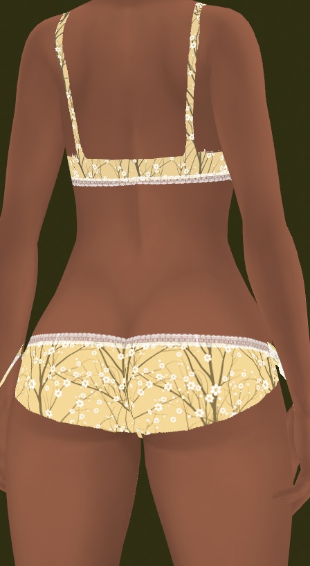 Floral Lace Underwear Set for VRoid Studio