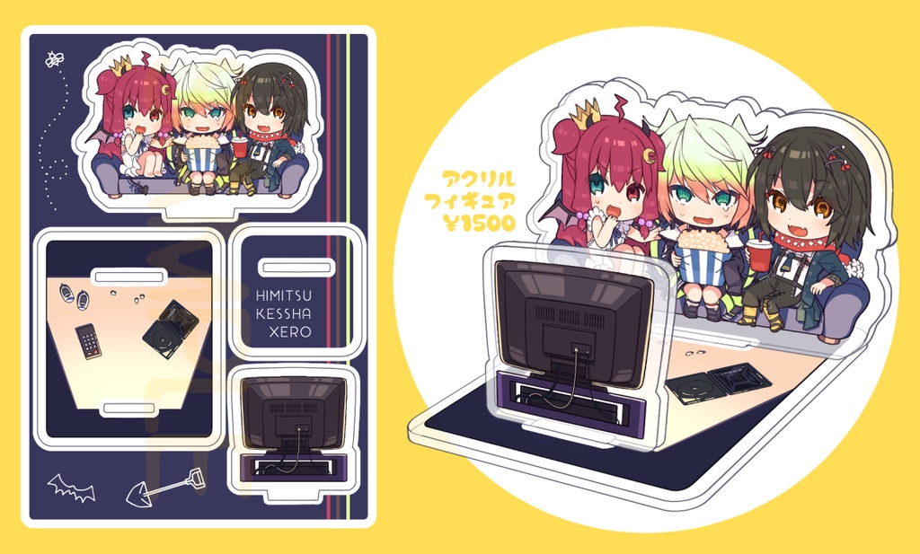 【非公式】ひみつ結社Xeroアクリルフィギュア