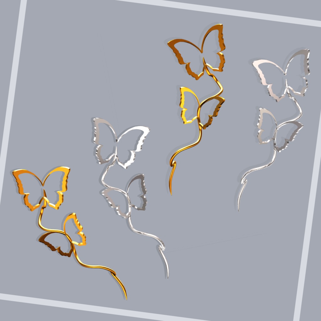 Éclat d’Aile 蝶 ピアス