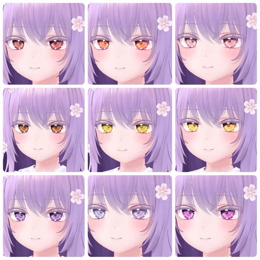 【複数アバター対応】EYEテクスチャ【17色】/EYE texture