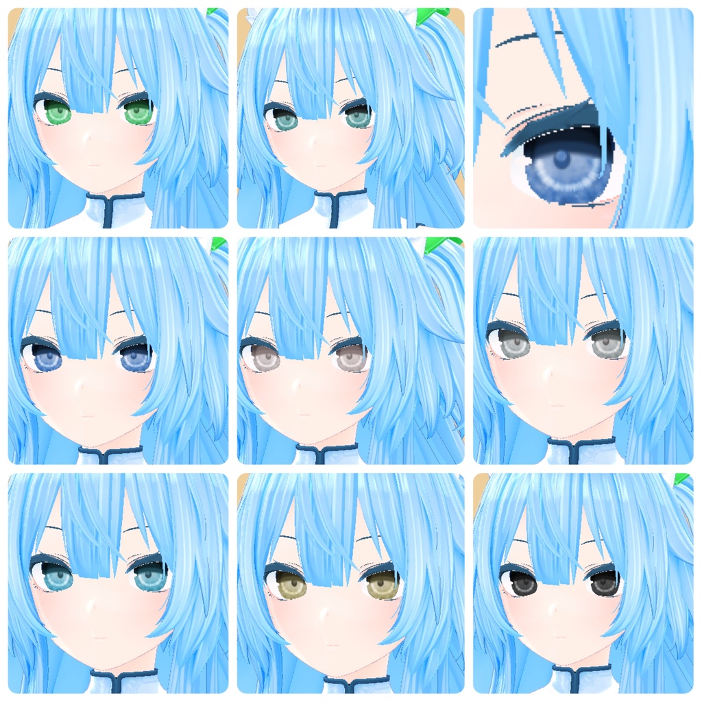 【複数アバター対応】EYEテクスチャ【17色】/EYE texture