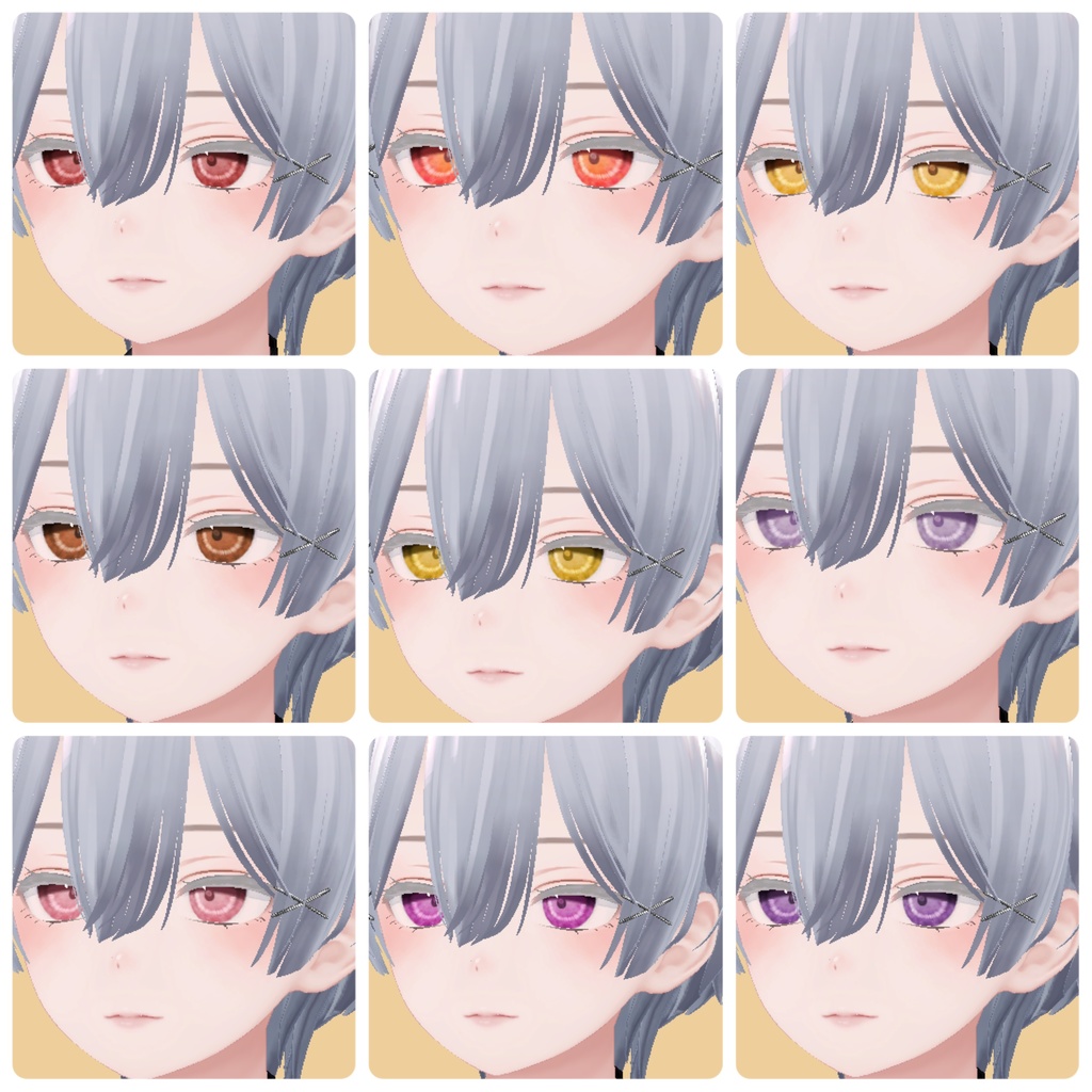 【複数アバター対応】EYEテクスチャ【17色】/EYE texture