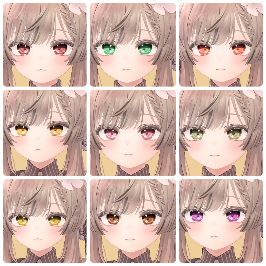 【複数アバター対応】EYEテクスチャ【17色】/EYE texture