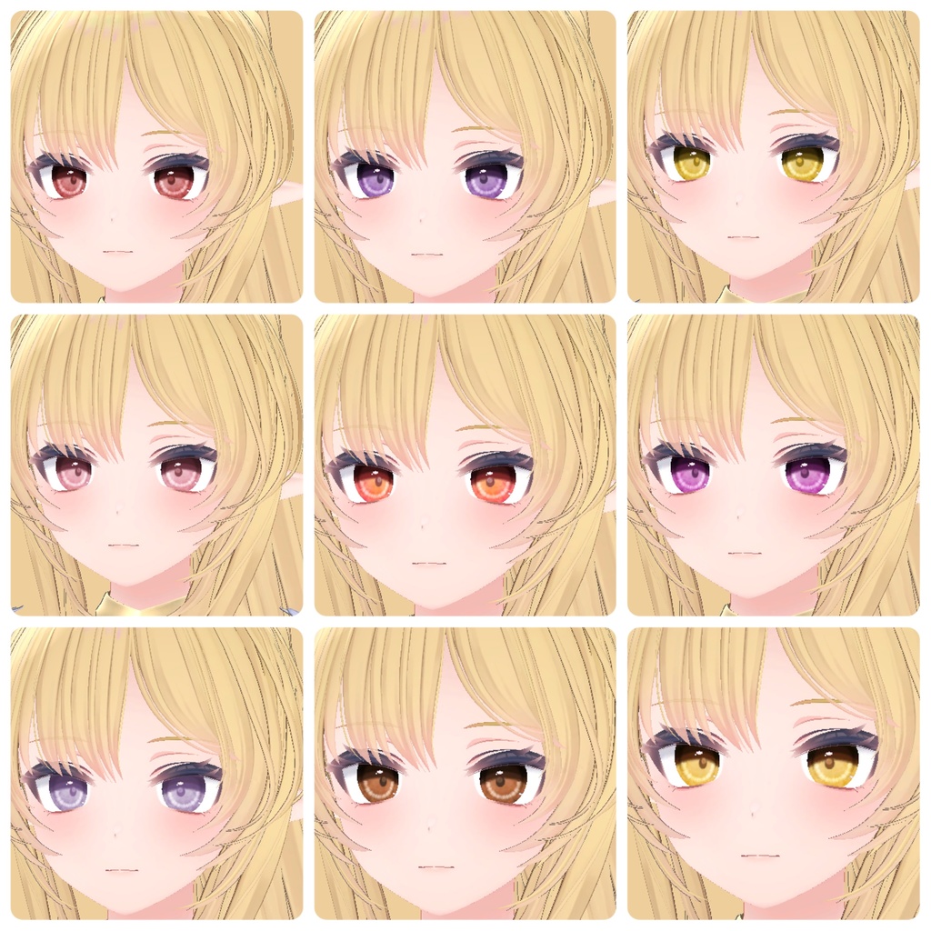 【複数アバター対応】EYEテクスチャ【17色】/EYE texture