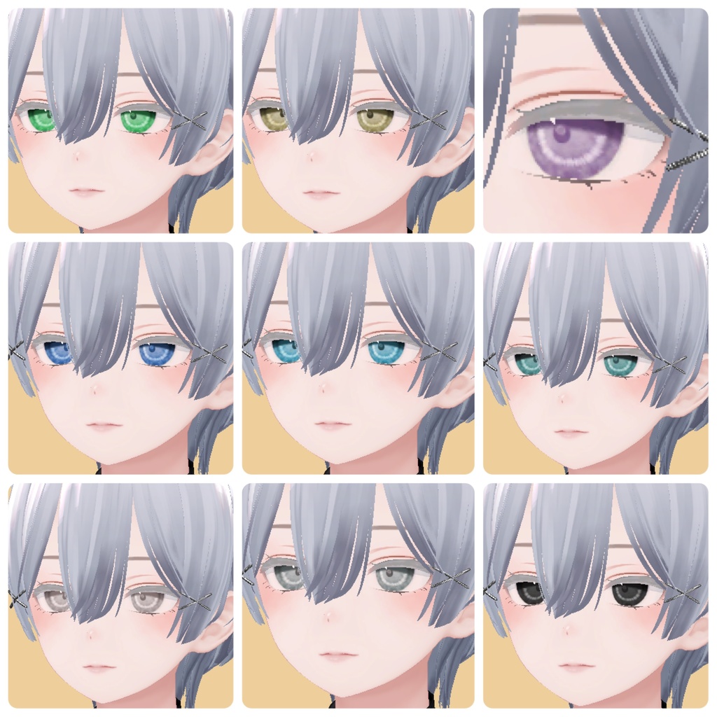 【複数アバター対応】EYEテクスチャ【17色】/EYE texture