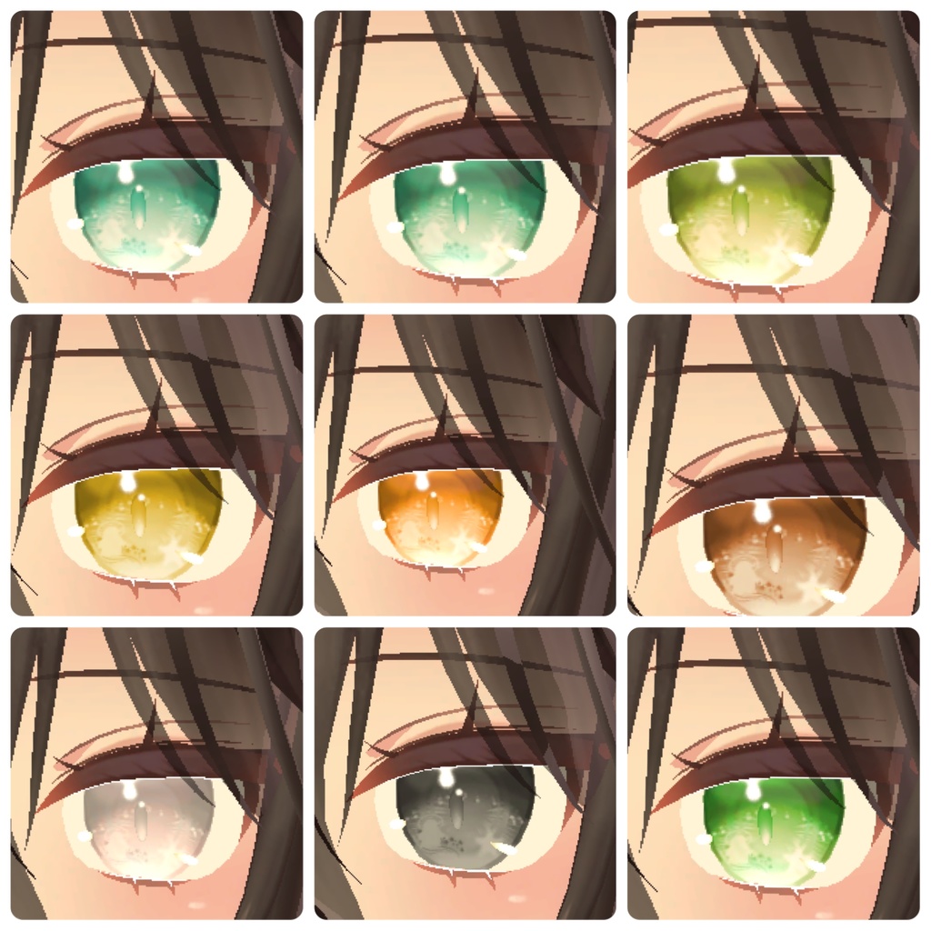 ここあ用アイテクスチャ【17色】/kokoa EYE texture