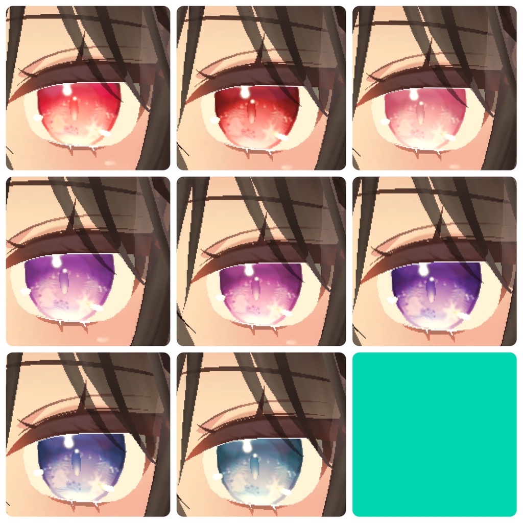 ここあ用アイテクスチャ【17色】/kokoa EYE texture