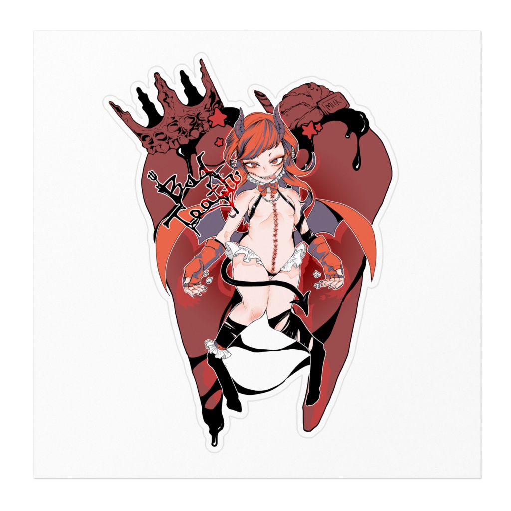 虫歯悪魔ちゃんステッカー