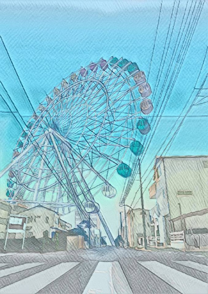 青空観覧車 ICカードステッカー