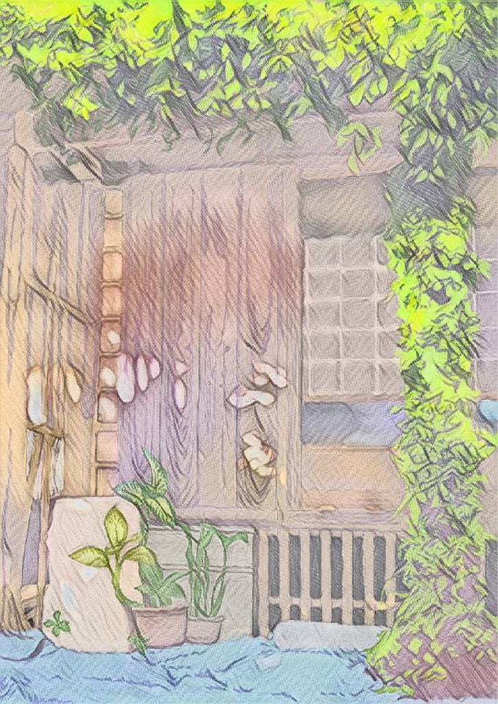 和家風景 ICカードステッカー