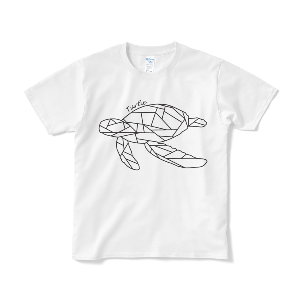 Ｔシャツ　タートル　ポリゴン