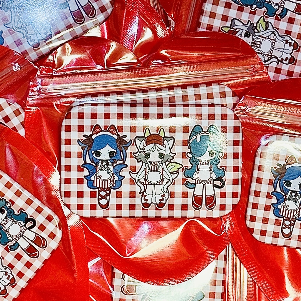 ダイナー風缶バッジ