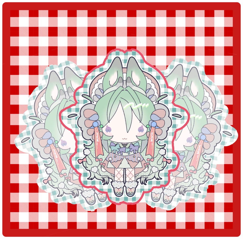 モルリス　プラ板キーホルダー