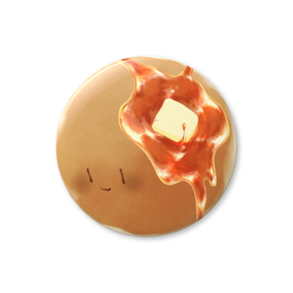 ことうふのはちみつばたーぱんけき缶バッジ