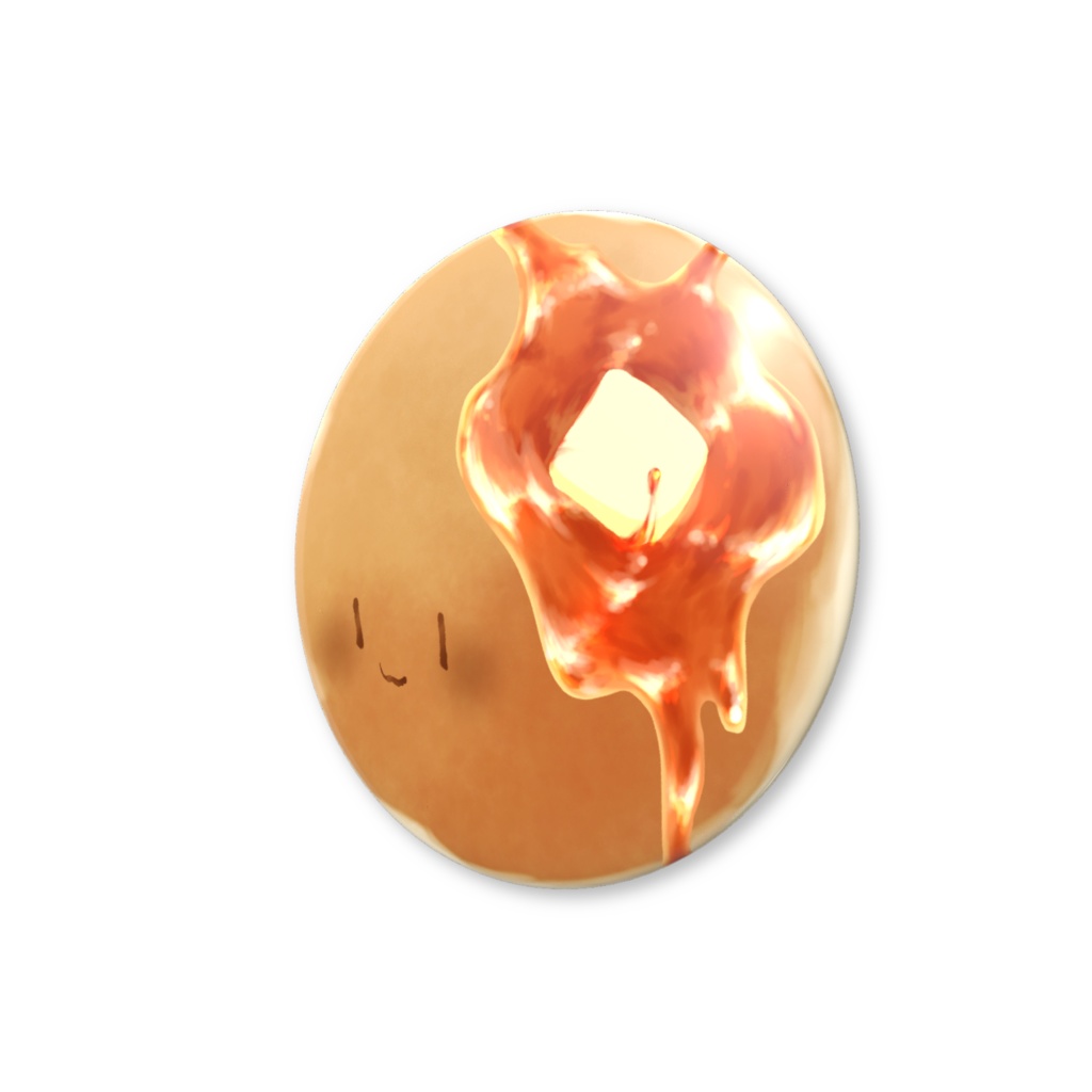 ことうふのはちみつばたーぱんけき缶バッジ