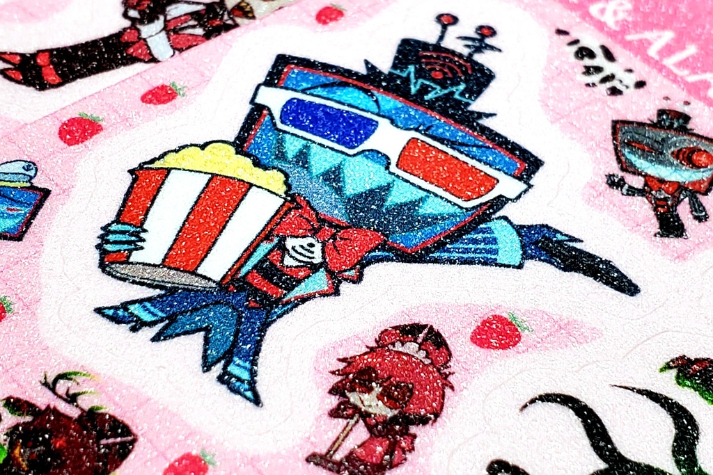 キラキラグリッター☆ステッカーシート