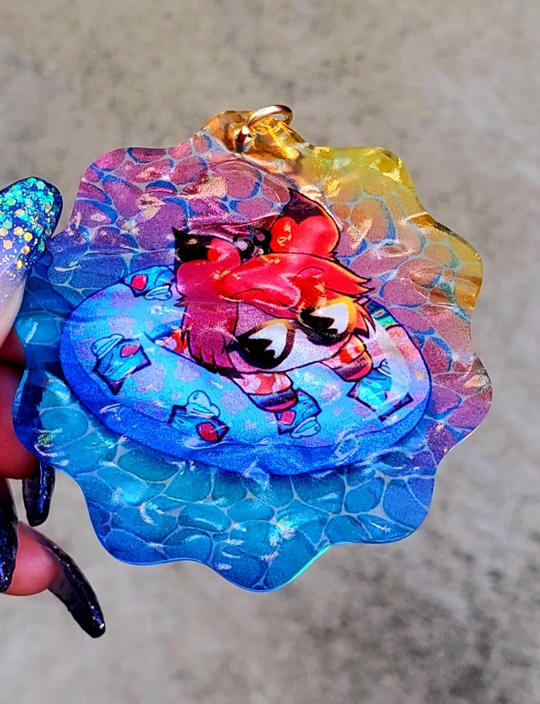 【SALE】ちびアラ波々アクキー