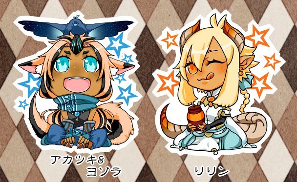 褐色角娘アクリルキーホルダー