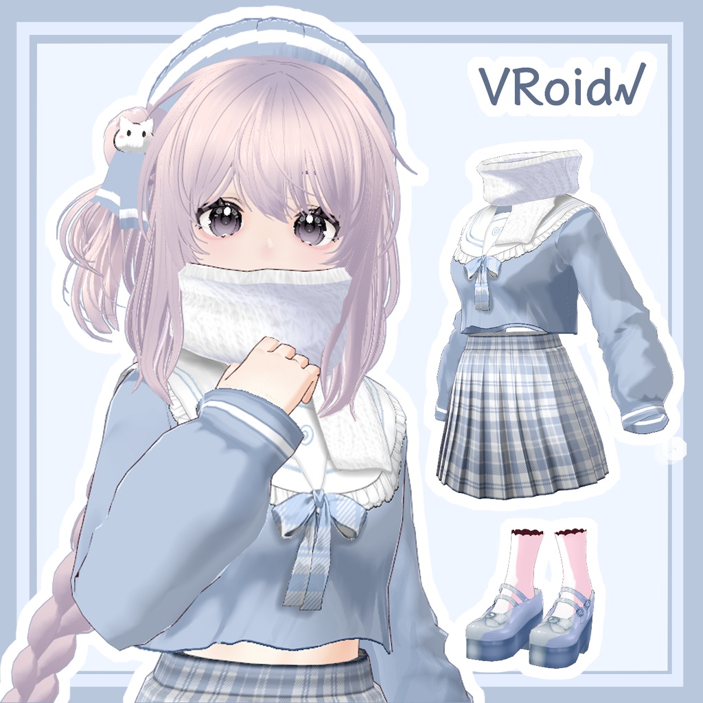 [VRoid]3色3Dモデル Character Jk