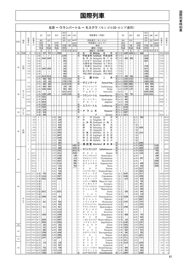 中国鉄道時刻表 2025秋冬 vol.16【PDF版】