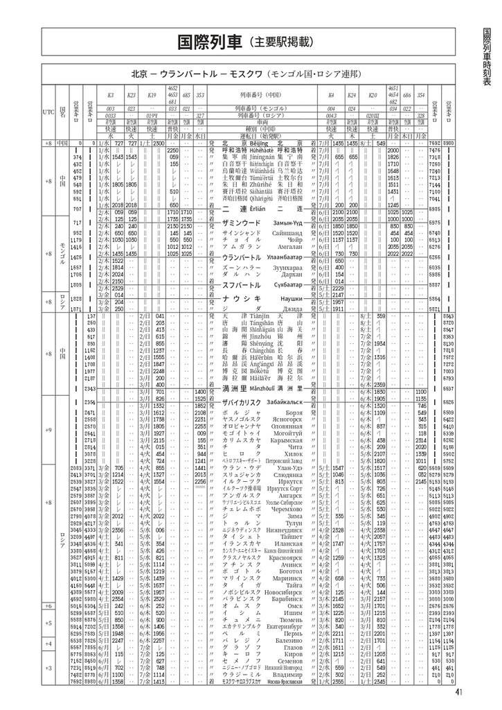 中国鉄道時刻表 2026春夏 vol.17【PDF版】