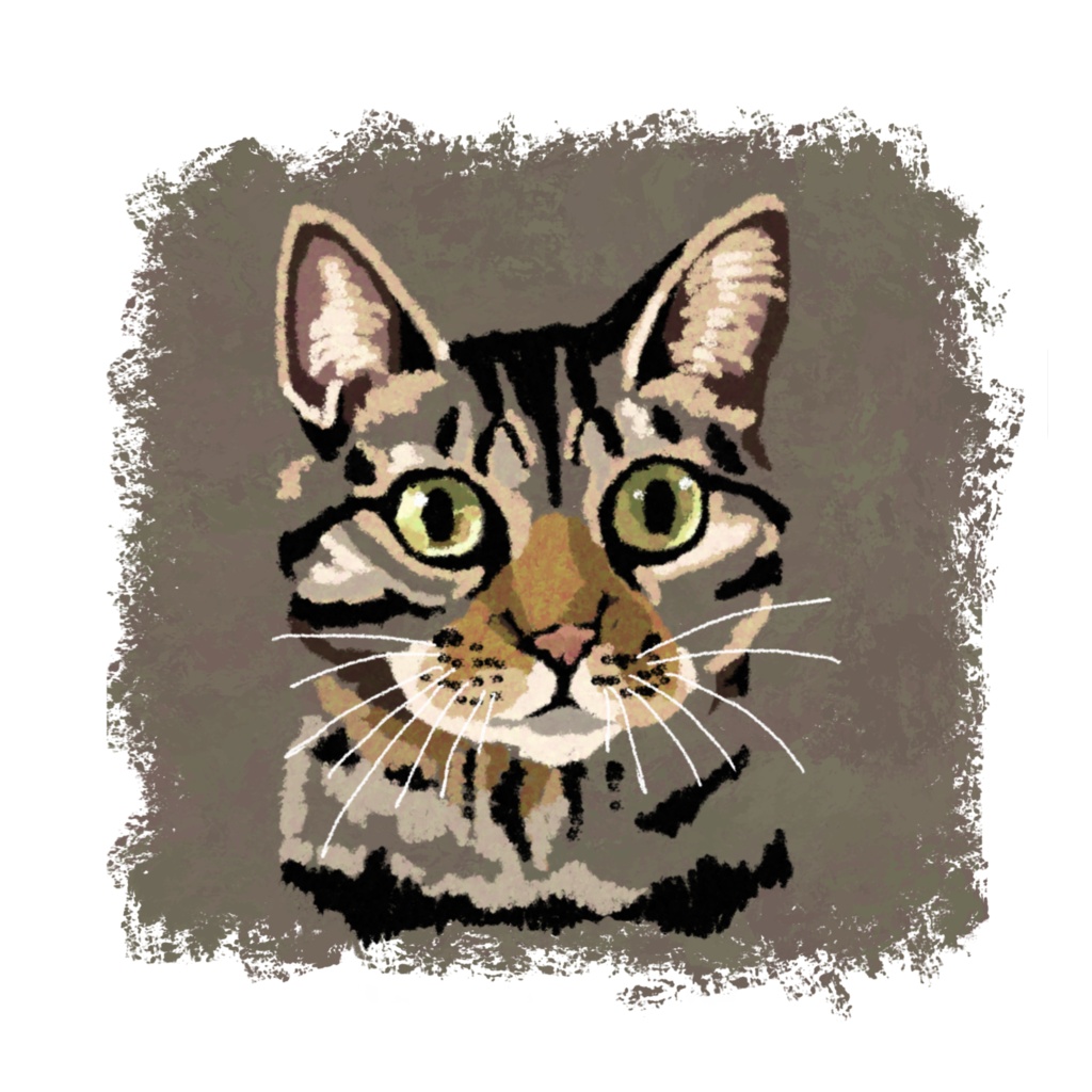 わらびの顔　正面