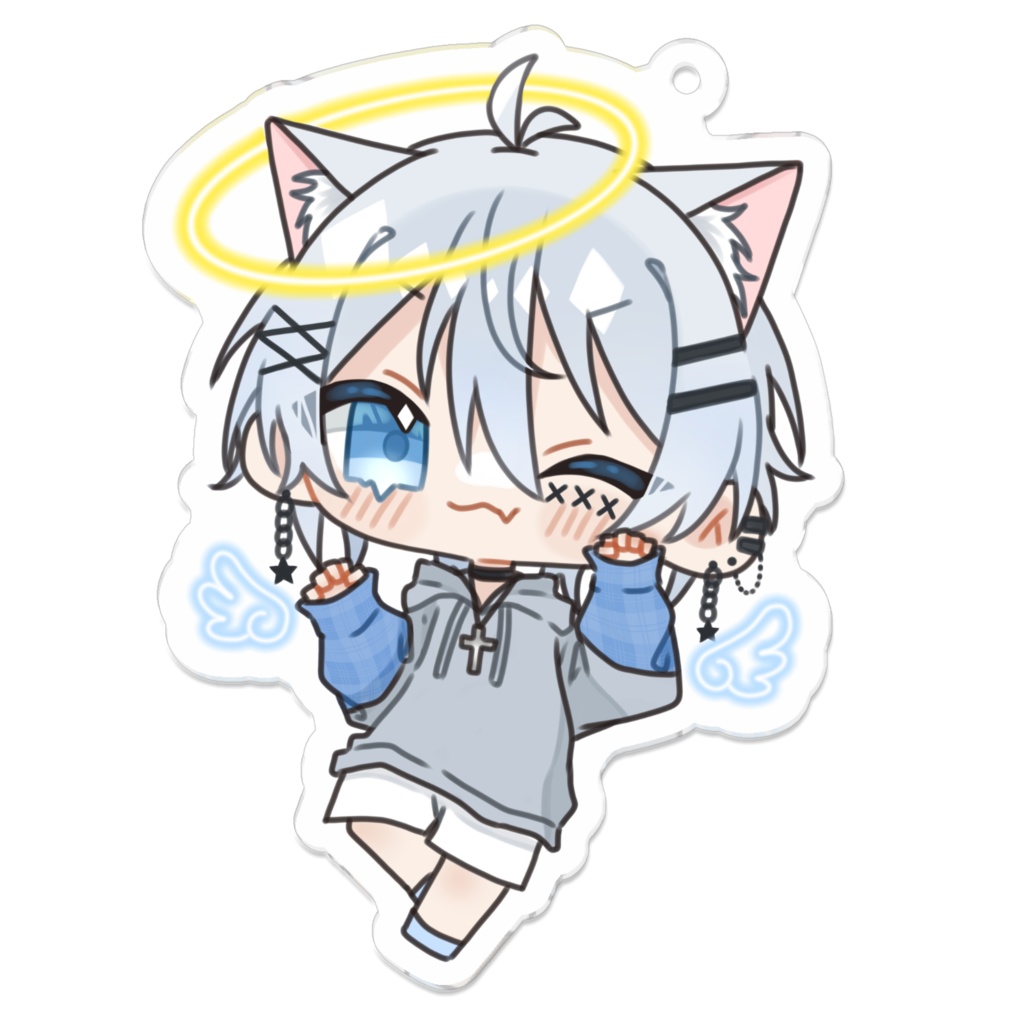 天使君のアクリルキーホルダー1(2022/FFさん200人記念)