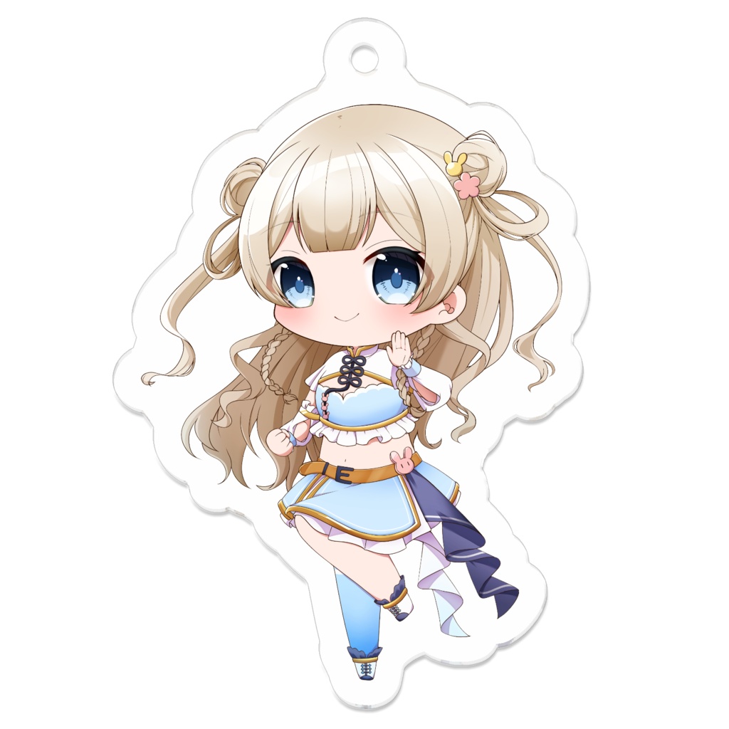 アクリルキーホルダー 兎花白もち