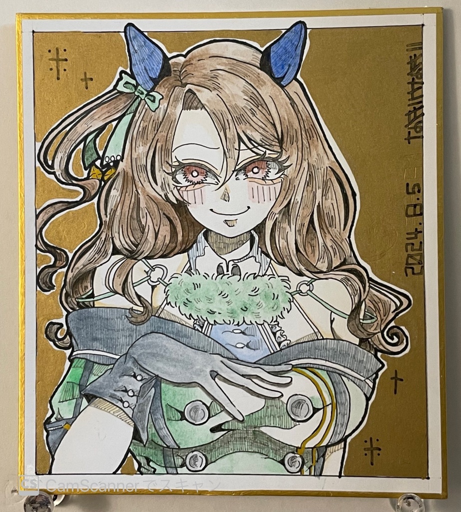 ウマ娘　キングヘイロー　色紙