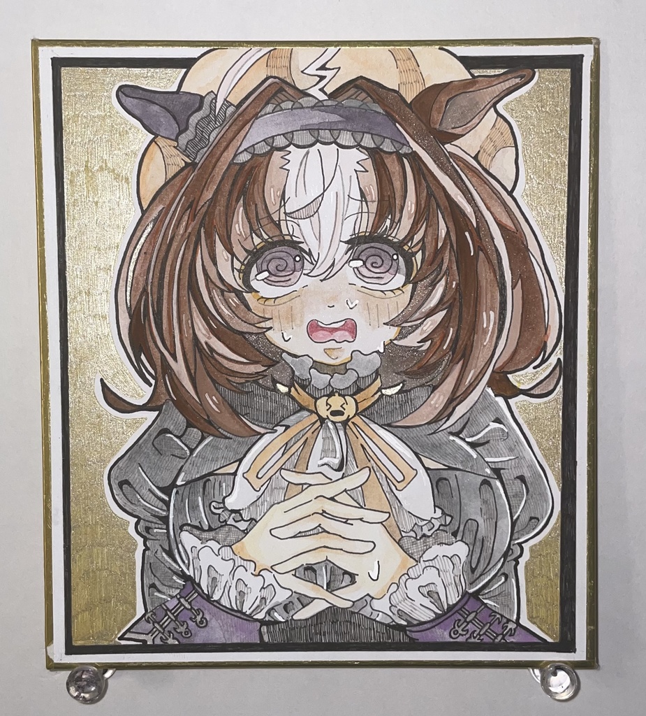 ウマ娘 メイショウドトウ ハロウィン 色紙