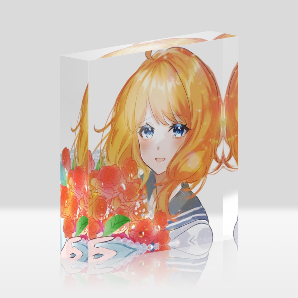 【アクリルブロック】1周年記念イラスト