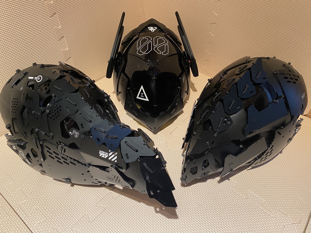 3Re製機械頭外骨格『鴉』