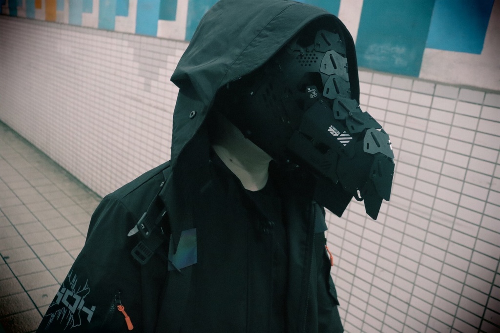 3Re製機械頭外骨格『鴉』