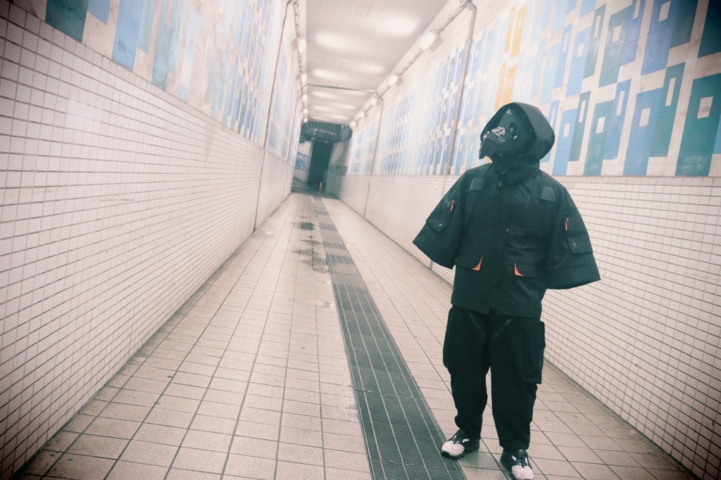 3Re製機械頭外骨格『鴉』