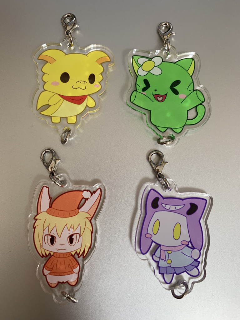 うちの子キーホルダー【イエドラ・こねこねこ・スノウィス・マテリー】