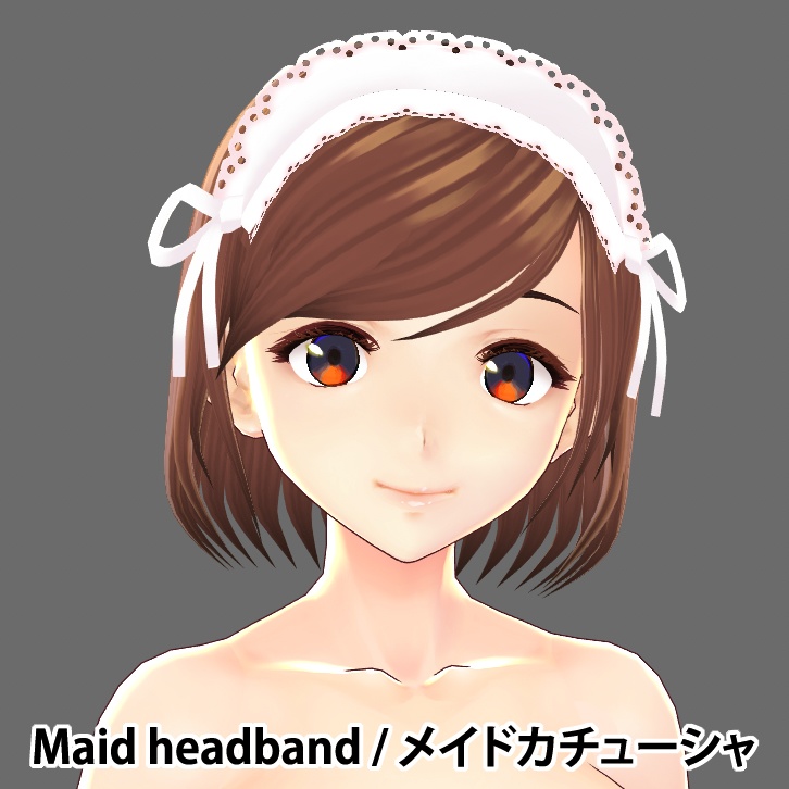 VroidStudio Maid Headband / メイドカチューシャ