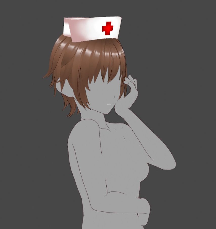 Vroid Nurse Hats ナースキャップ Tharjas Booth
