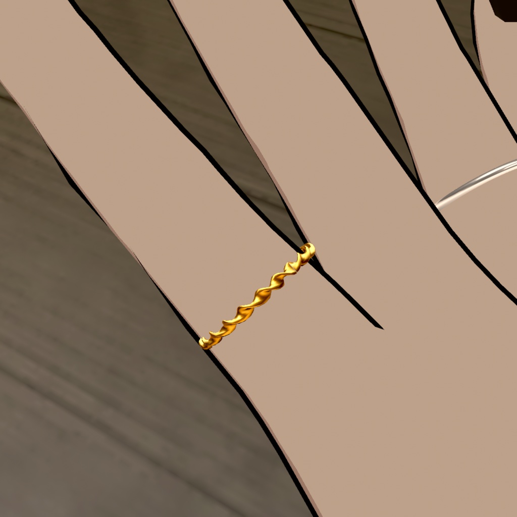 【VRChat想定】指輪 4種セット