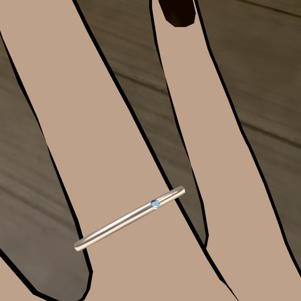 【VRChat想定】指輪 4種セット