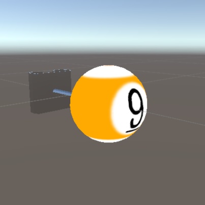 【vrchat想定】ビリヤードボールピアス　1~9ボール