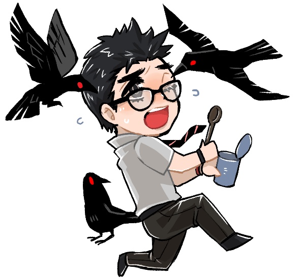 ドワイトアクリルキーホルダー(カラス)