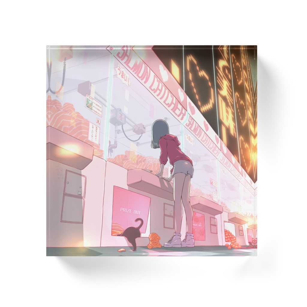 サーモンキャッチャー アクリルブロック