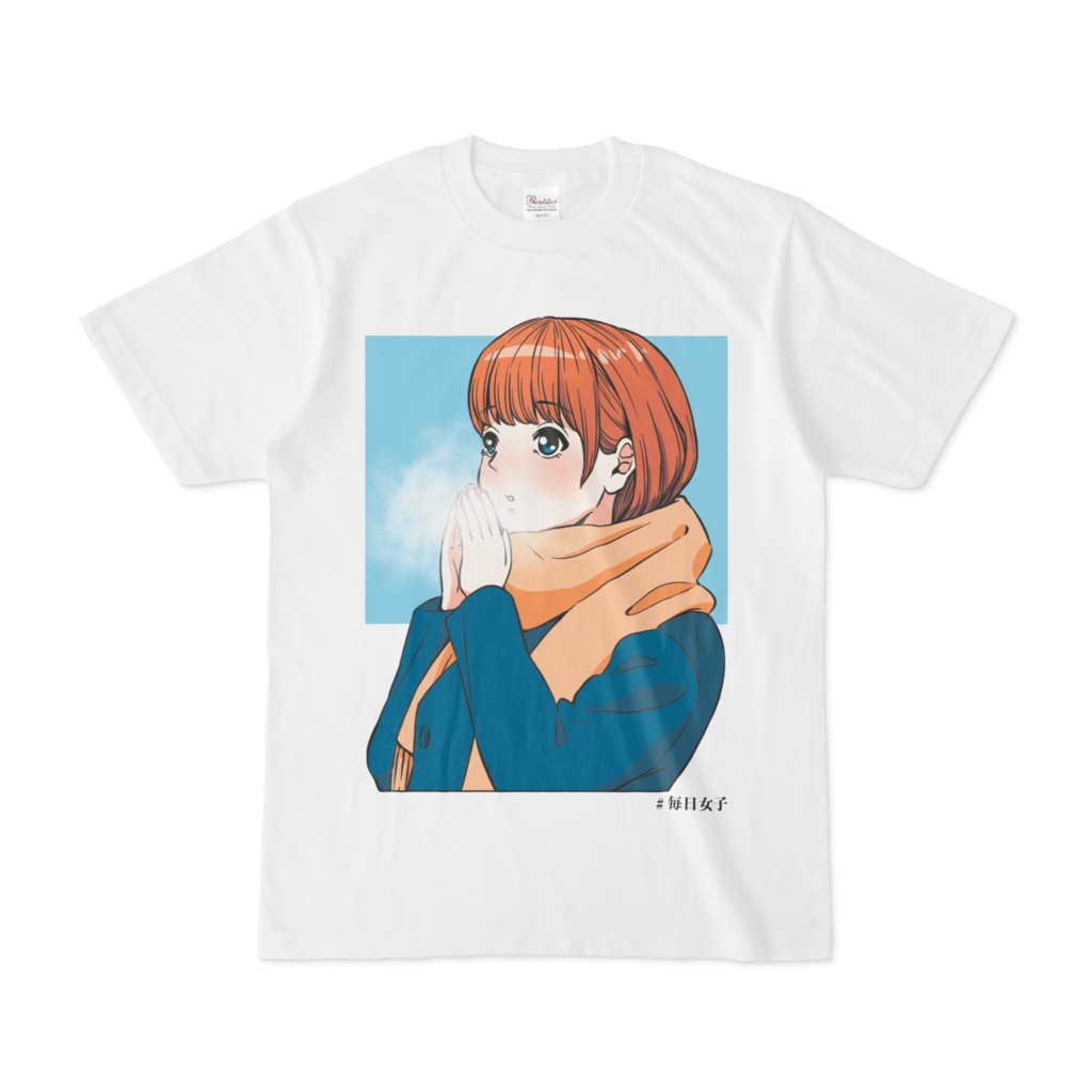 No 366 マフラー女子tシャツ 毎日女子 かいちのネットショップ Booth